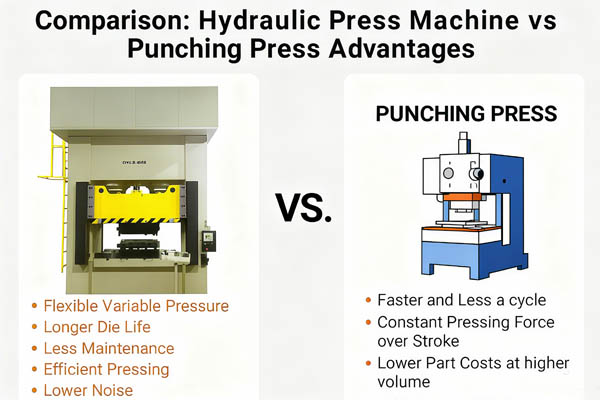 Compare Hydraulic Press Machine vs Punch Press Advantages
