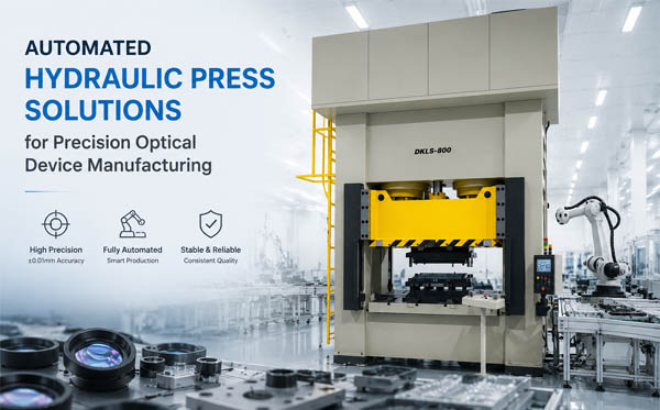 Automated Hydraulic Press Solutions for Precision Optical Device Manufacturing